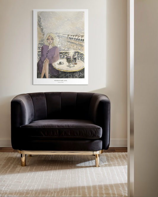 Winter in Paris Poster